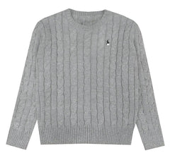 Cable-Knit Cotton Sweater